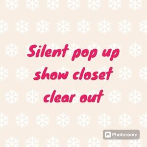 Silent show flyer ❤️ Join me for a Silent Pop Up Show